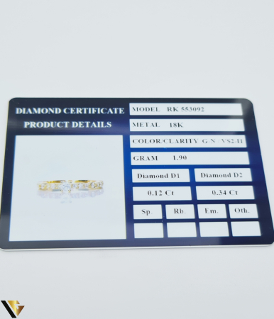 Inel Aur 18k, Diamante 0.46 [5]