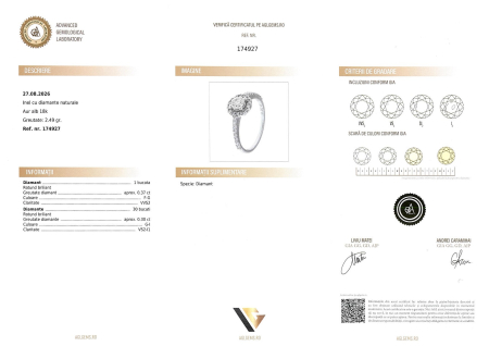 Inel Aur 18k, Diamante 0.67 ct [4]