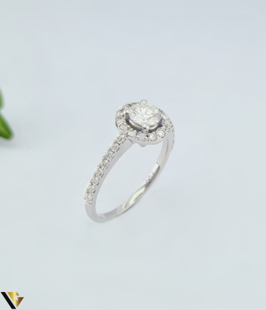 Inele cu diamante - Inel Aur 18k, Diamante 0.73 ct