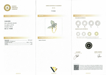 Inel Aur 9k, Diamante 1.18 ct [3]