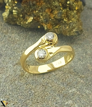 Inele cu diamante - Inel Aur 18k, Diamante aprox. 0.20 ct