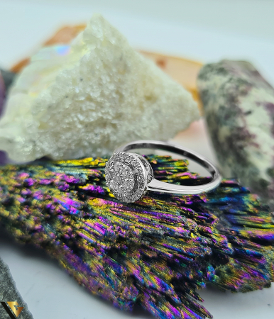 Inel Aur 18k, Diamante de 0.32 in total, 2.50 grame [1]