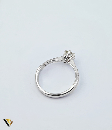 Inel de Logodna Aur Alb 18k, Diamante de aprox. 0.45 ct in total [3]