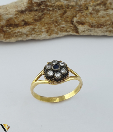 Inel Aur 18k, Safir [1]