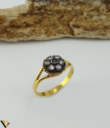 Inele din aur - Inel Aur 18k, Safir