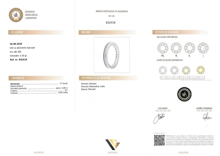 Inel Aur 18k, Tennis, Diamante 0.85 ct [1]
