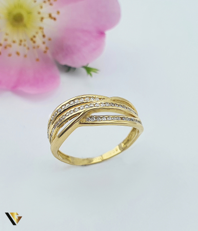 Inele din aur - Inel Aur 18k, Zirconiu