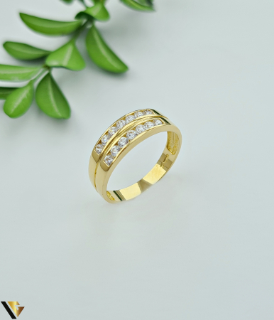 Inele - Inel Aur 18k, Zirconiu