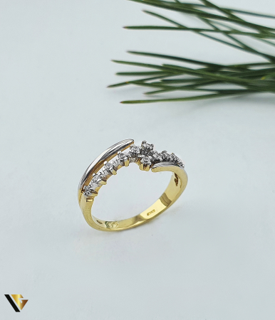 Inele - Inel Aur 18k, Zirconiu