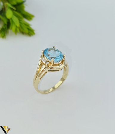 Inele - Inel Aur 8k, Topaz