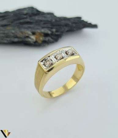 Inele - Inel Aur 9k, Diamante 0.25 ct