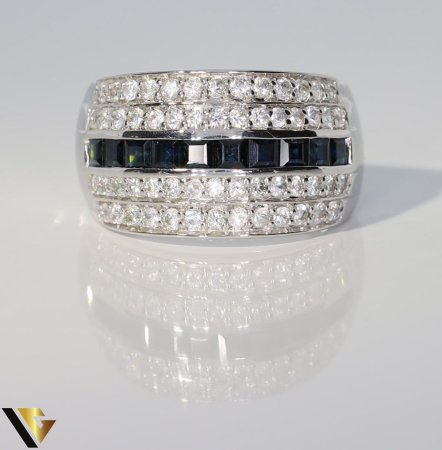 Inel Aur 9k, Diamante 1.12 ct, Safire [1]