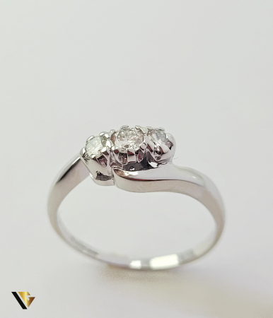 Inele cu diamante - Inel Aur 9k, Diamante aprox. 0.23 ct in total, 2.28 grame