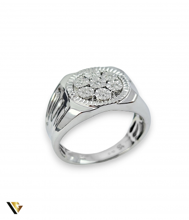 Inele cu diamante - Inel Aur 9k, Diamante de 0.10 ct, 8.30 grame