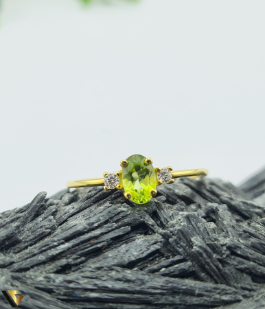 Inel Aur 9k, Peridot [1]