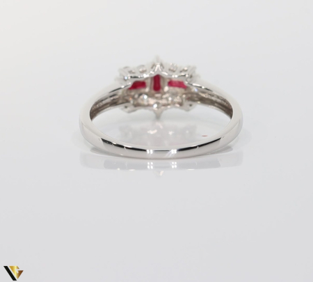 Inel Aur 9k, Rubine 0.28 ct, Diamante 0.40 ct [2]
