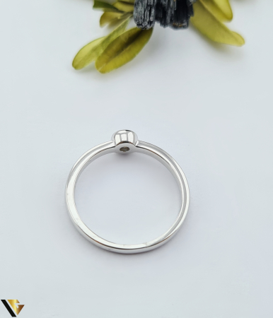 Inel Aur Alb 14k, Diamant 0.09 ct [1]
