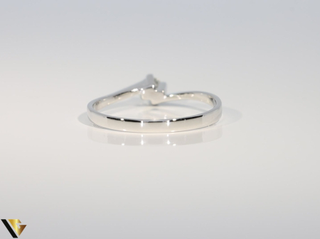 Inel Aur Alb 14k, Diamant 0.11 ct [2]