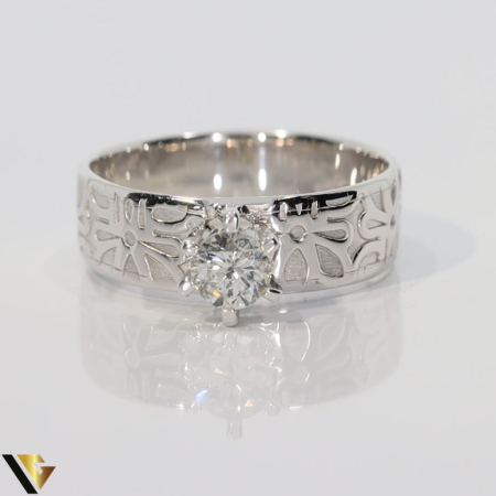 Inel Aur Alb 14k, Diamant 0.46 ct [1]