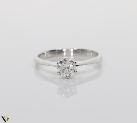 Inel Aur Alb 14k, Diamant 0.51 ct [1]