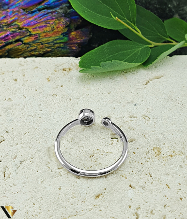 Inel Aur Alb 14k, Diamante 0.02 ct in total [1]
