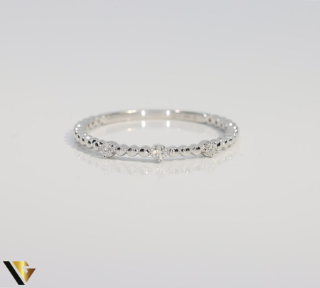 Inel Aur Alb 14k, Diamante 0.05 ct [1]