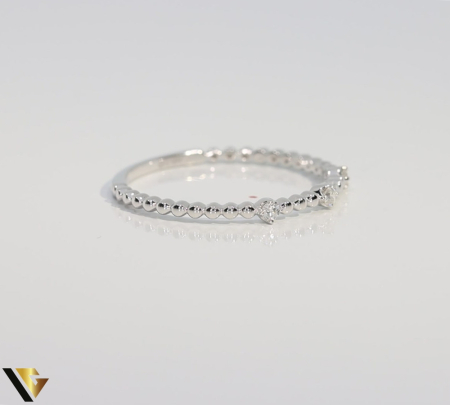 Inel Aur Alb 14k, Diamante 0.05 ct [2]