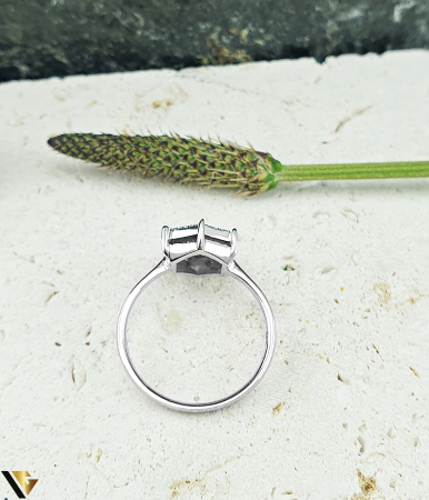 Inel Aur Alb 14k, Diamante 0.14 ct in total [2]