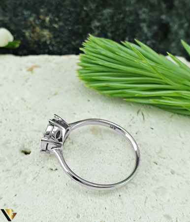 Inel Aur Alb 14k, Diamante 0.14 ct in total [3]