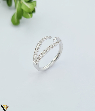 Bijuterii din aur - Inel Aur Alb 14k, Diamante 0.40 ct