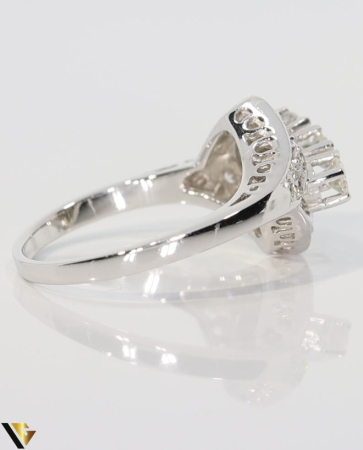 Inel Aur Alb 14k, Diamante 0.72 ct [2]