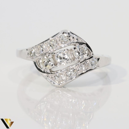 Inel Aur Alb 14k, Diamante 0.72 ct [1]
