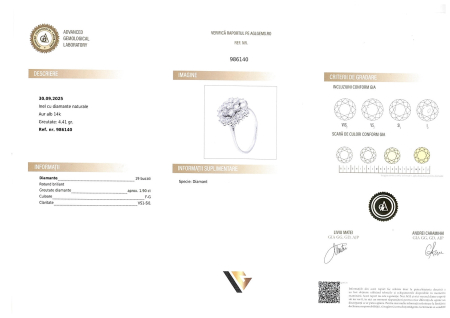 Inel Aur Alb 14k, Diamante 1.90 ct [4]