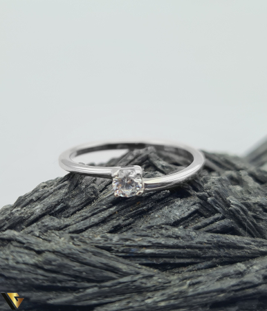 Inel Aur Alb 14k, Zirconiu [1]