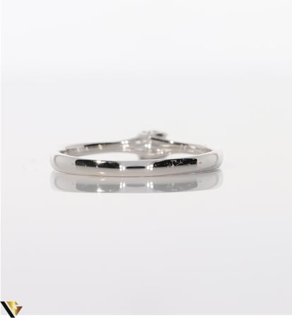 Inel Aur Alb 18k, Diamant 0.12 ct [2]