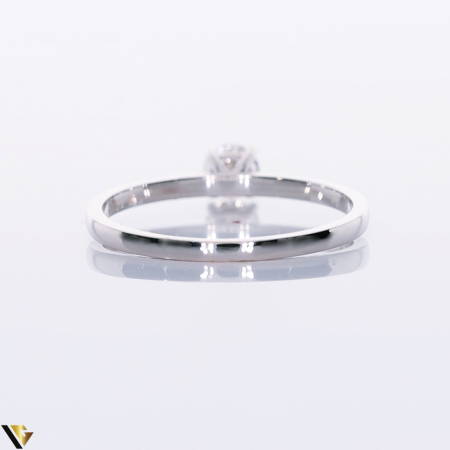 Inel Aur Alb 18k, Diamant 0.29 ct [3]