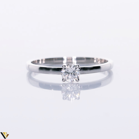 Inel Aur Alb 18k, Diamant 0.29 ct [1]