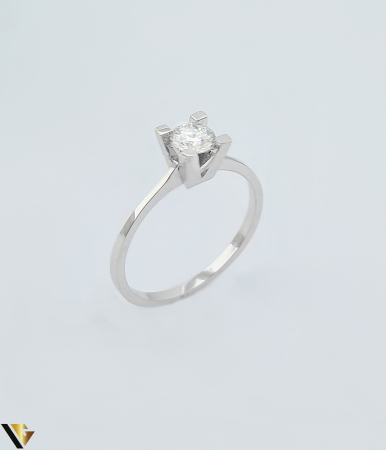 Inele cu diamante - Inel Aur Alb 18k, Diamant 0.36 ct