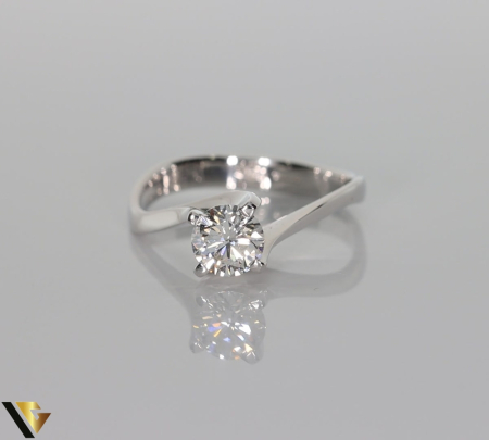 Inel Aur Alb 18k, Diamant 0.71 ct [1]