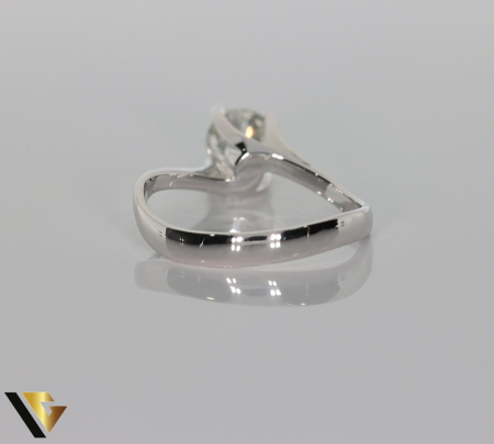Inel Aur Alb 18k, Diamant 0.71 ct [2]