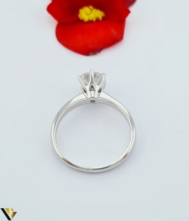 Inel Aur Alb 18k, Diamant Lab-Grown 1.02 ct [1]