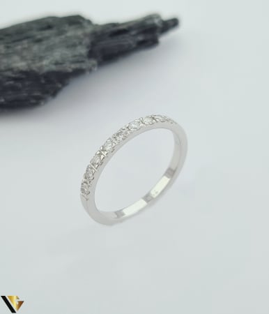 Bijuterii din aur - Inel Aur Alb 18k, Diamante 0.18  ct