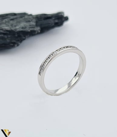 Inele cu diamante - Inel Aur Alb 18k, Diamante 0.19 ct