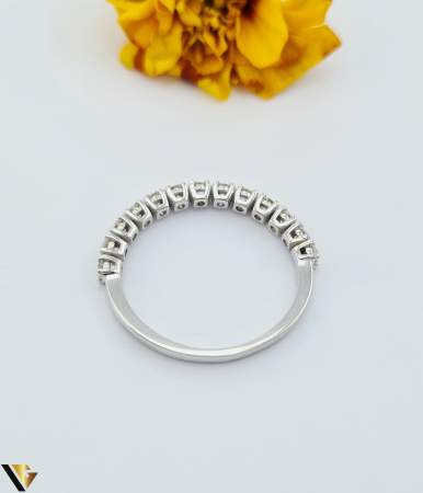Inel Aur Alb 18k, Diamante 0.32 ct [2]