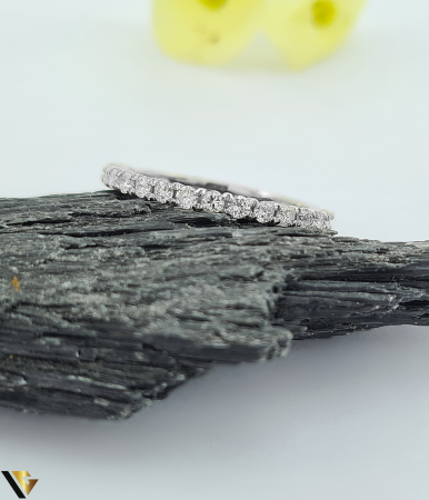 Inel Aur Alb 18k, Diamante 0.41 ct [1]