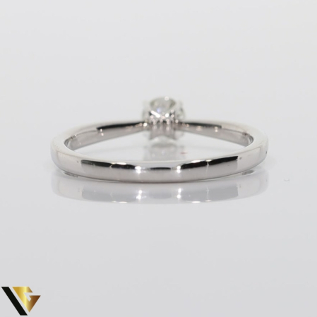 Inel Aur Alb 18k, Diamante 0.43 ct [2]