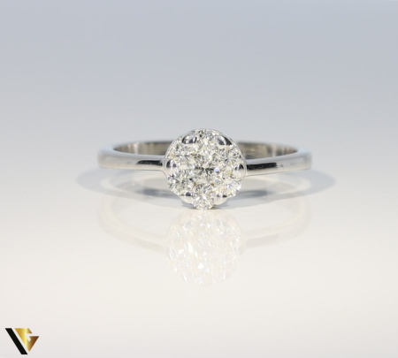 Inel Aur Alb 18k, Diamante 0.55 ct [1]