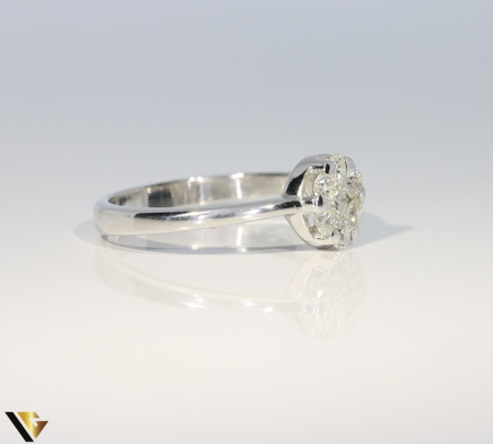 Inel Aur Alb 18k, Diamante 0.55 ct [2]