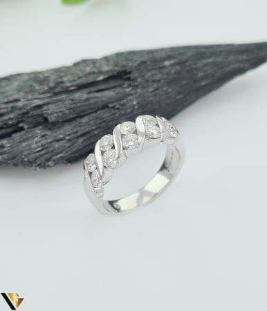 Bijuterii din aur - Inel Aur Alb 18k, Diamante 1.39 ct