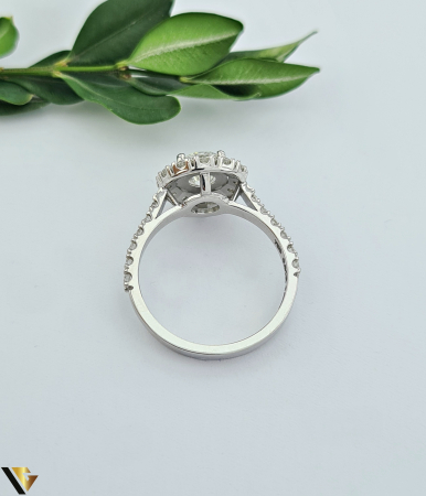 Inel Aur Alb 18k, Diamante 1.61ct [2]